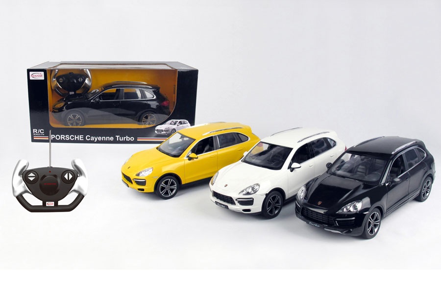 Rastar 46100 – Porsche Cayenne Turbo 1:24, Auto Giocattolo A Radio Comando